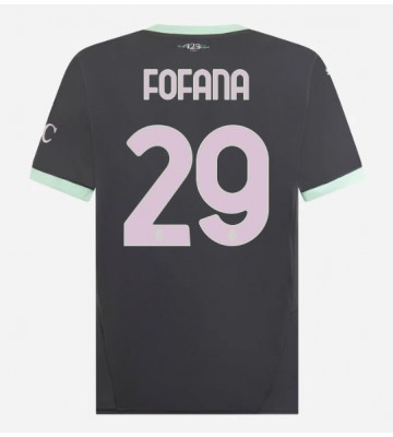 AC Milan Youssouf Fofana #29 Tercera Equipación 2024-25 Manga Corta